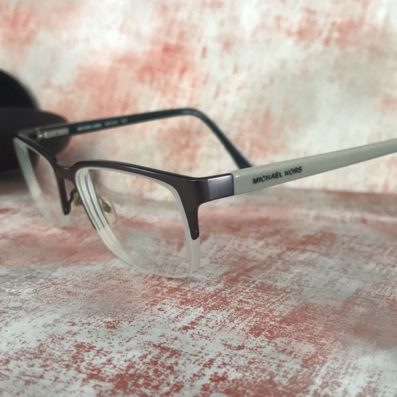 Michael Kors Eyeglasses MK743 033 Titanium Brown Half Rim Frame with Case - Picture 5 of 11